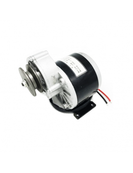 Motor Eléctrico 350w 24v DC Brushed Polea , Piñon y Cadena