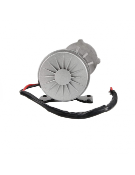 Motor Eléctrico 350w 24v DC Brushed Polea , Piñon y Cadena