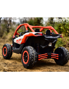 Can-Am 4X4 Niño 24V Maverick RC UTV Ruedas EVA y Cuero