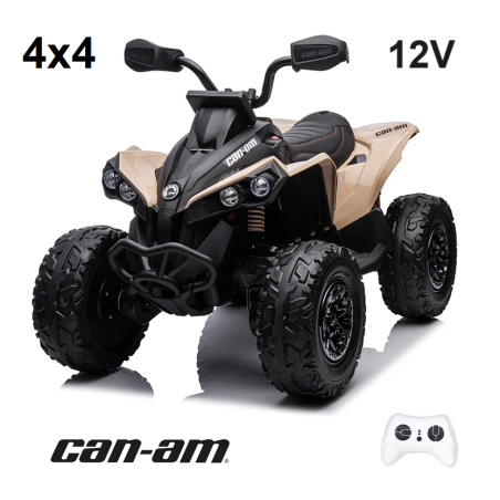 Moto Can-Am 4X4 Niño 12V Renegade Khaki Ruedas EVA